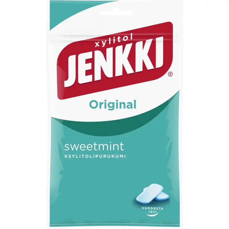 Жевательные резинки и пастила Jenkki Original Sweetmint xylitol 100g